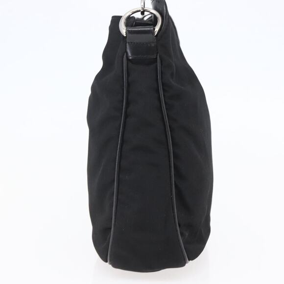 GUCCI Bamboo Hand Bag Nylon Black Silver 001 1638 001 1638 - Picture 5 of 12